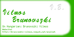 vilmos brunovszki business card